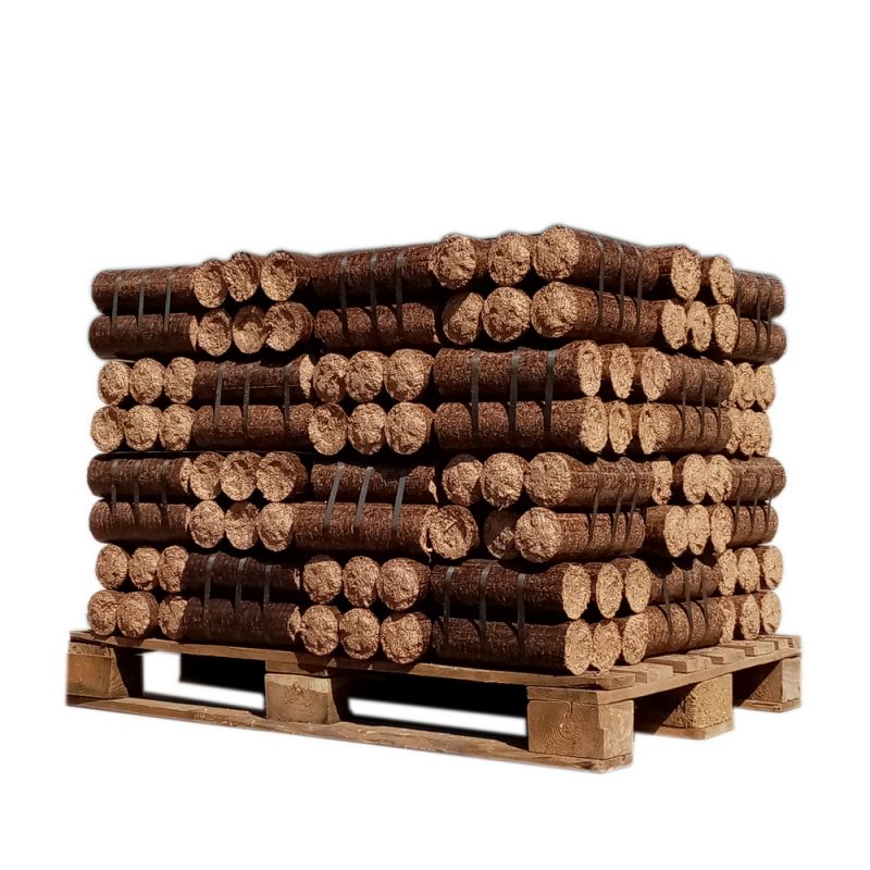 VERDICHTES HOLZ – HARTHOLZ + WEICHHOLZ – 1/2 PALETTE GEWICHT 480 KG