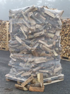 Brennholz – 33 cm – Bündel auf einer Palette 2 m³, 100 % natürlich getrocknet, sofort einsatzbereit