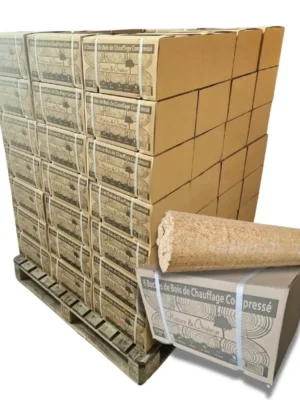Komfortables, verdichtetes Holz – 960 kg Palette – Hartholz und Weichholz