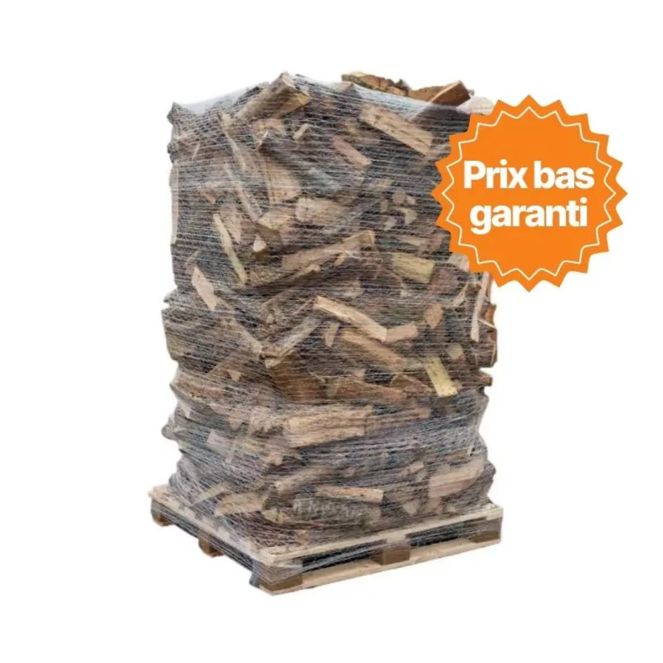 Brennholz – 40 cm – 2 m³ Paket auf einer Palette