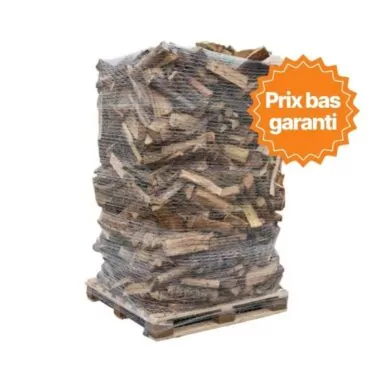 Brennholz – 33 cm – Bündel auf einer Palette 2 m³, 100 % natürlich getrocknet, sofort einsatzbereit