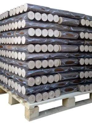 Verdichtete Holzstämme – 100 % Hartholz – 960 kg Palette