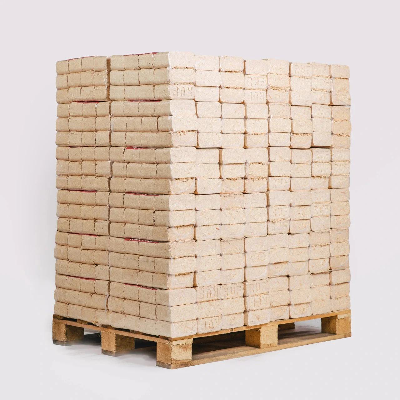 100 % Weichholzbriketts – 960 kg Palette