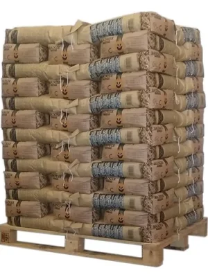 Dachs auf Pellets
