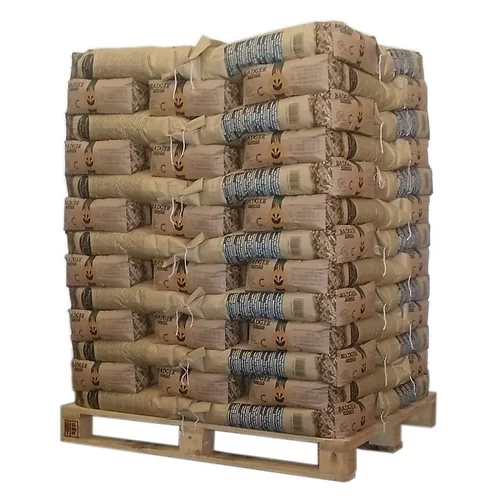 Dachs auf Pellets